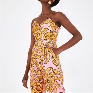 Farm Rio large Alberto Pitta Banana linen Jumpsuit